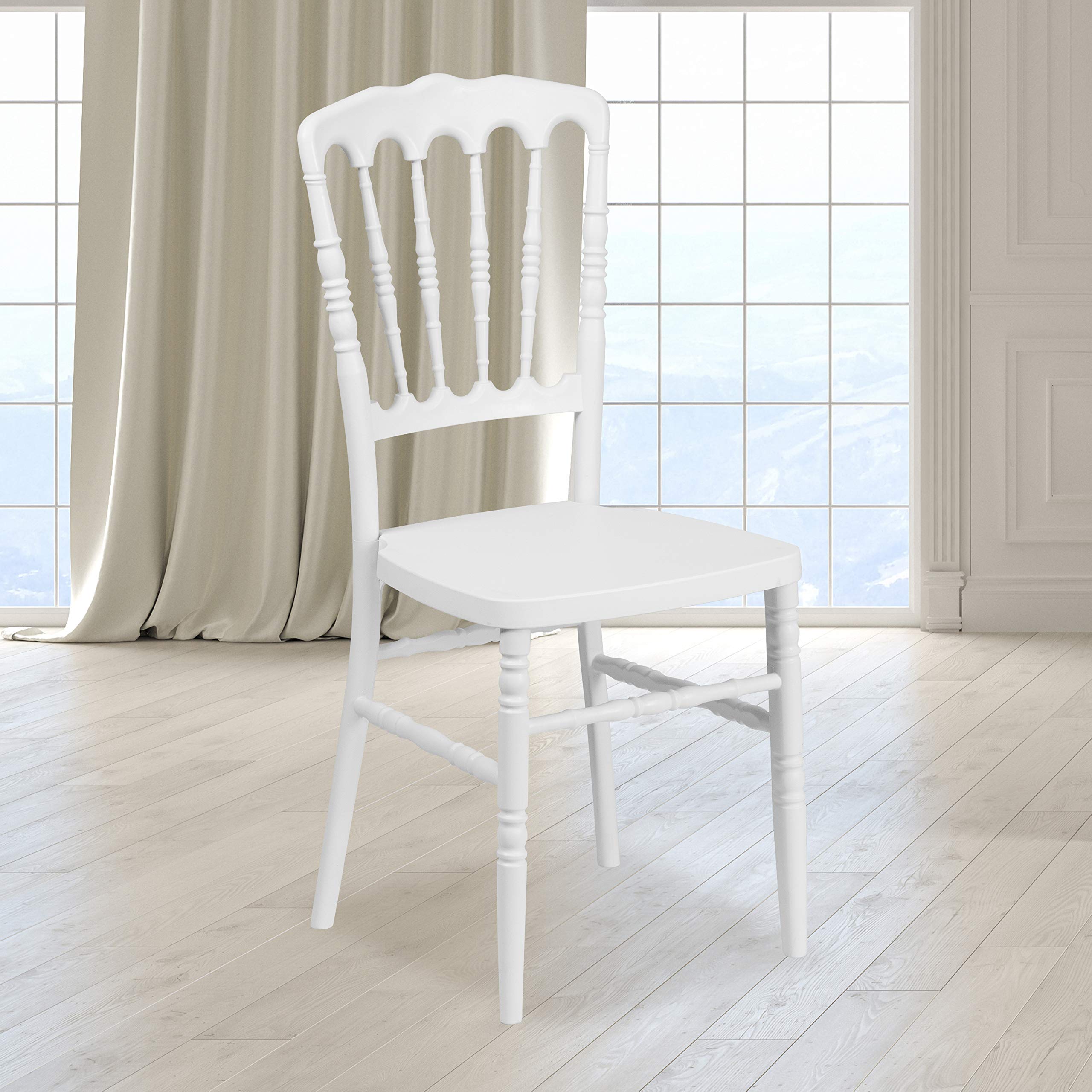 Resin Stacking Napoleon Chair-White