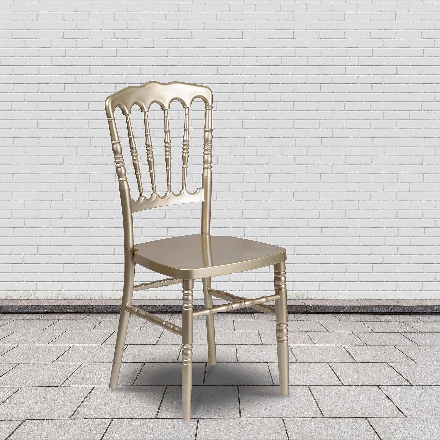 Resin Stacking Napoleon Chair-Gold