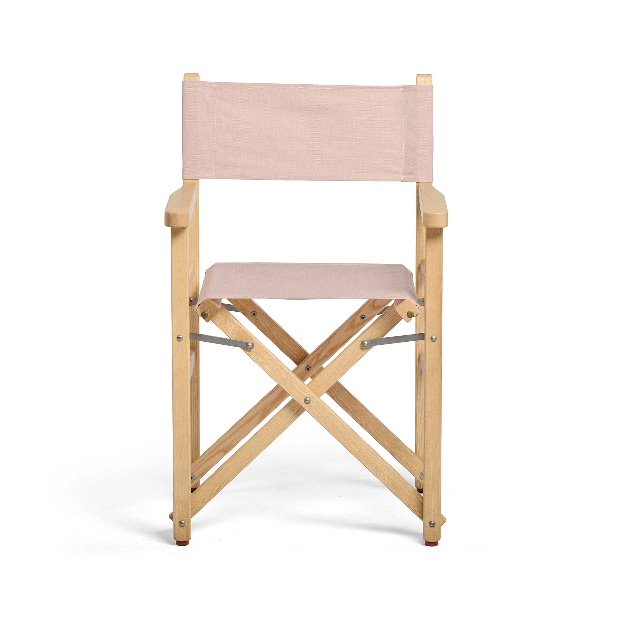 Sedia da regista pieghevole - Legno naturale con tessuto rosa rosa