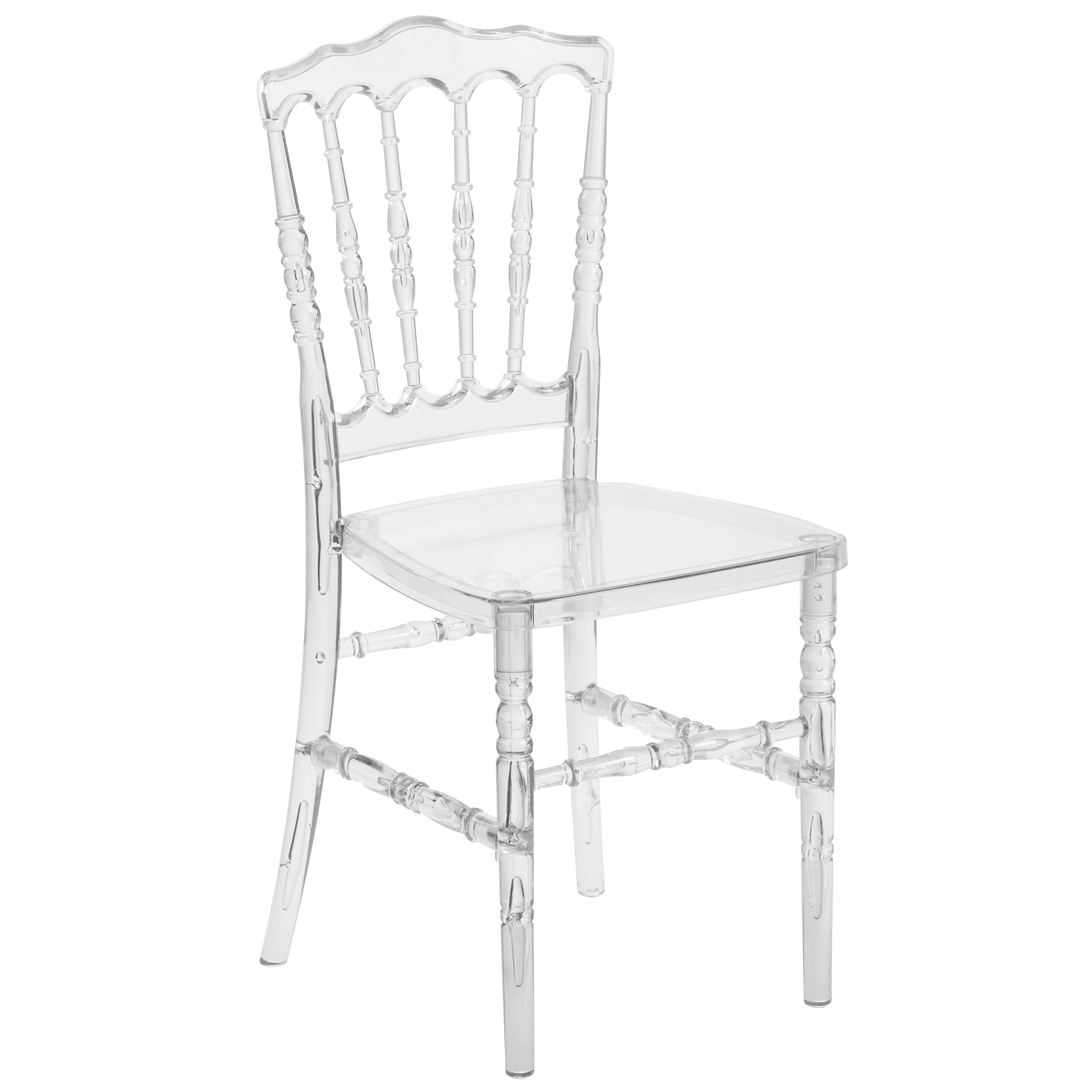 Clear Resin Napoleon Chair