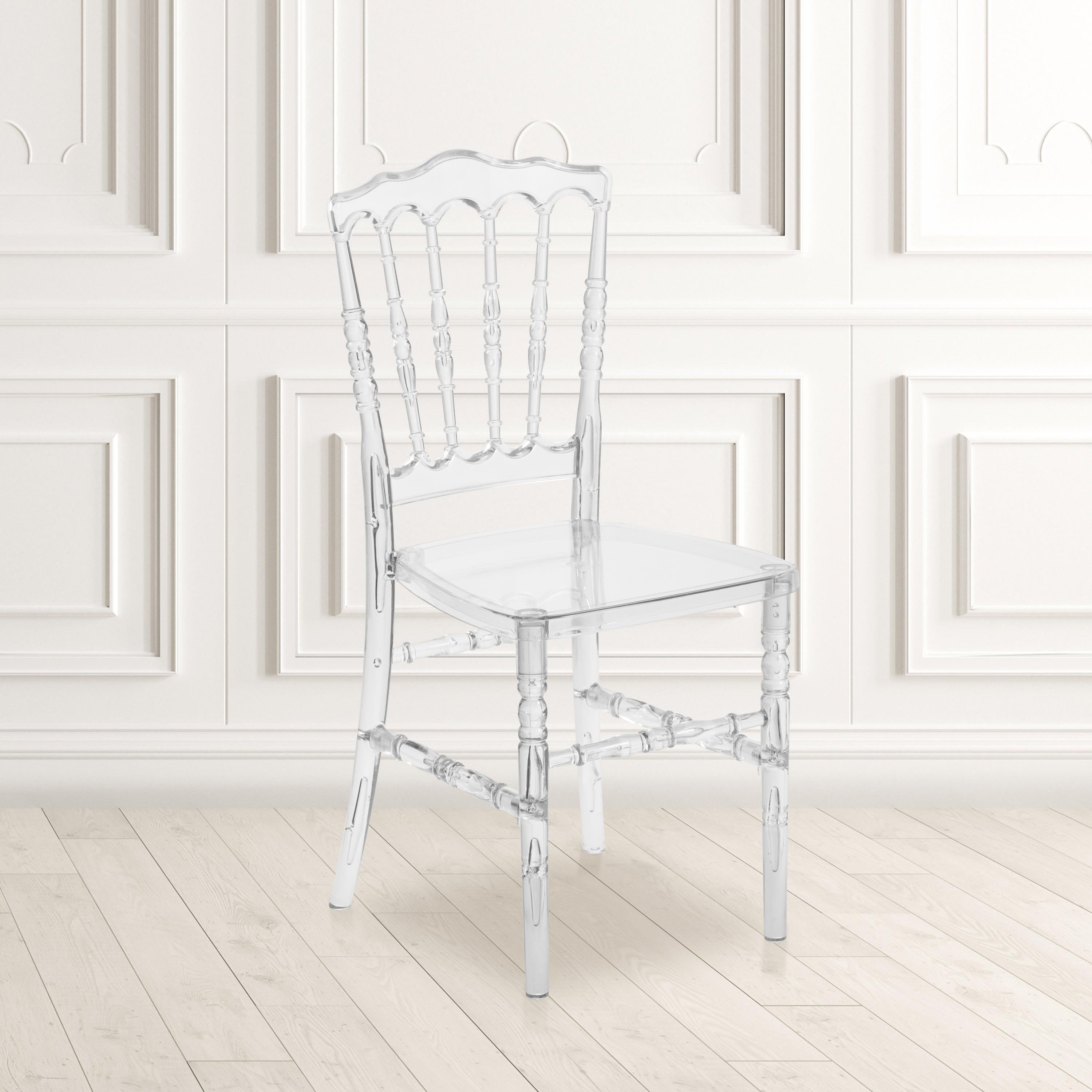 Clear Resin Napoleon Chair