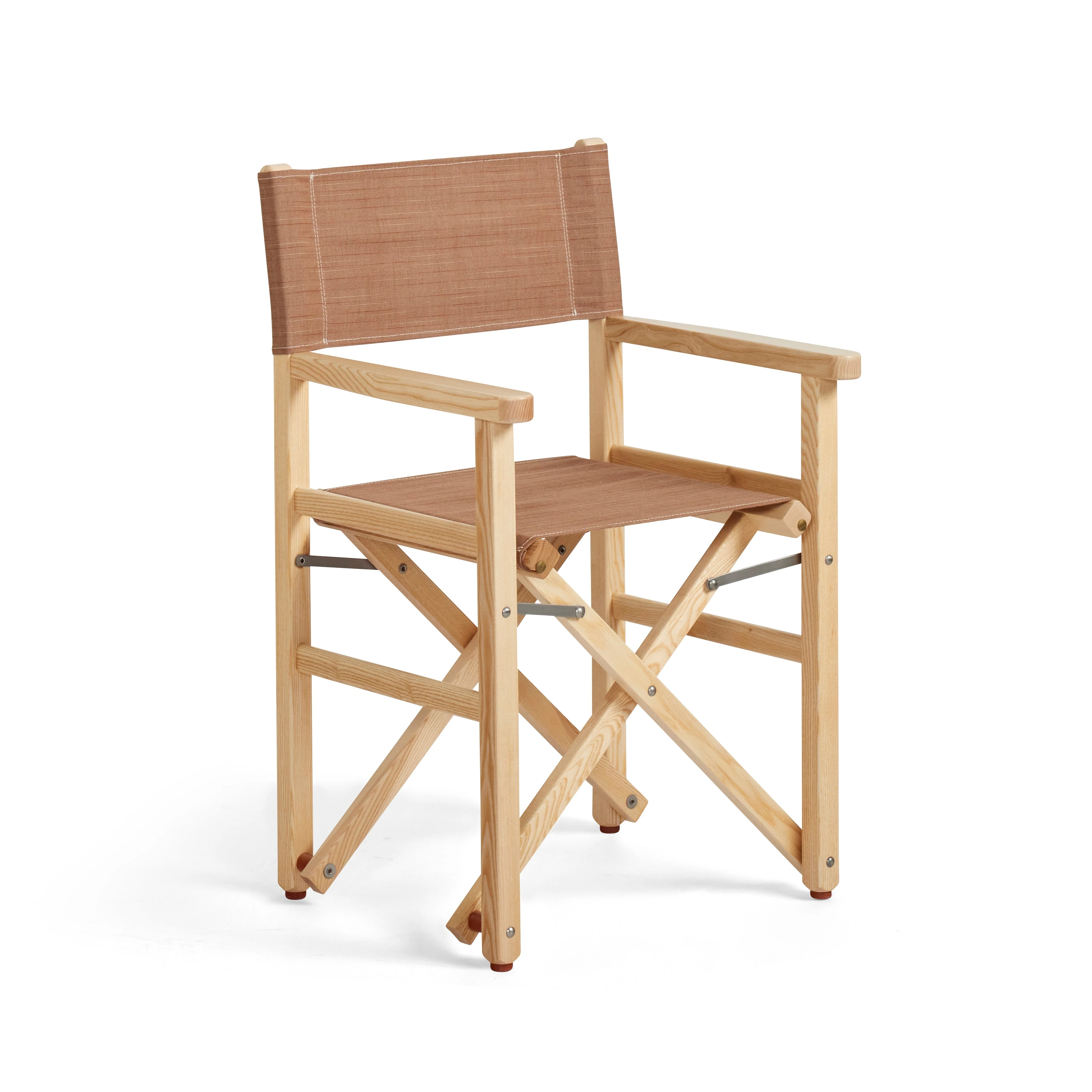 Sedia da regista pieghevole - Legno naturale con tessuto Lino Terra
