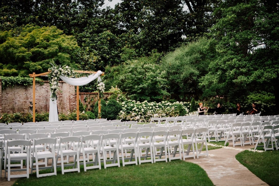 White Padded Wood Folding Chair