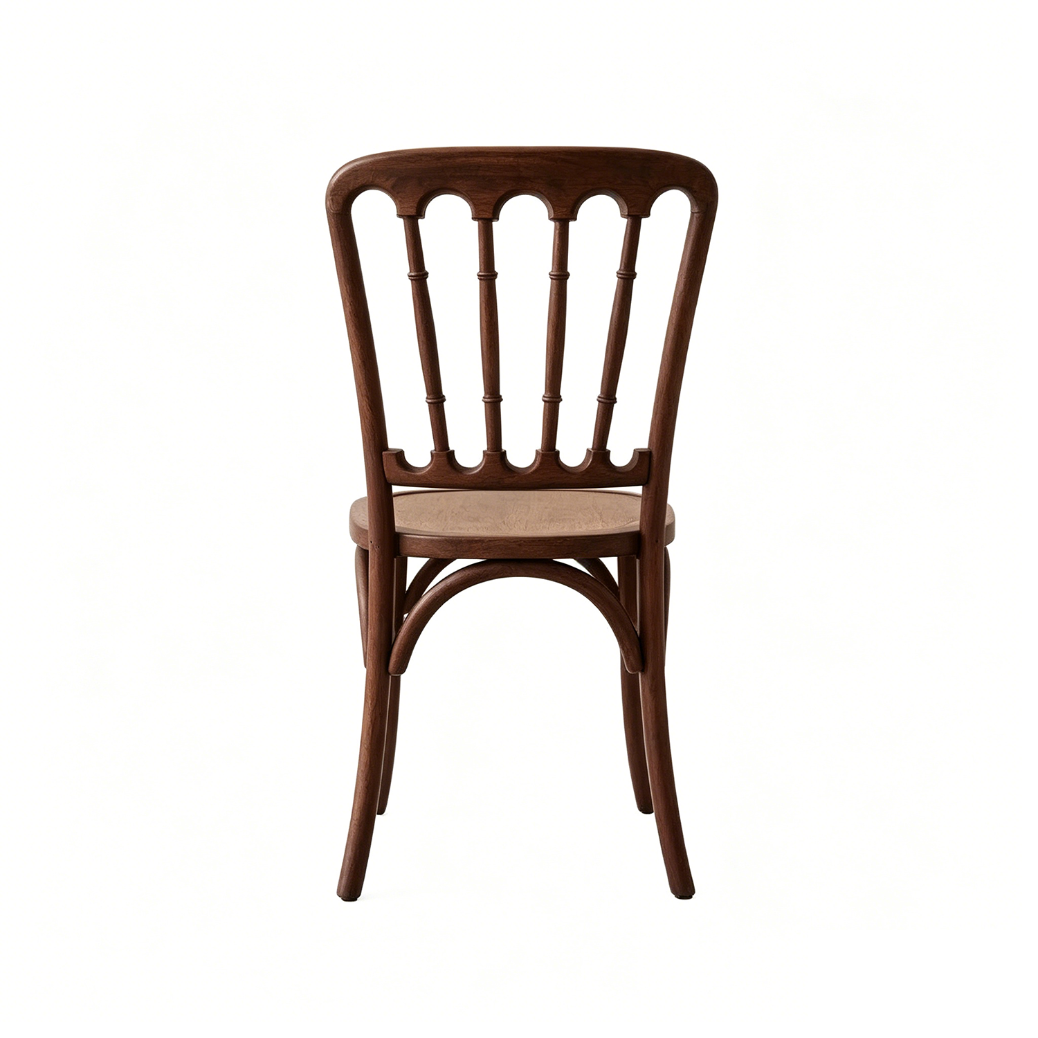 Wood Napoleon Wedding  Chair-Walnut