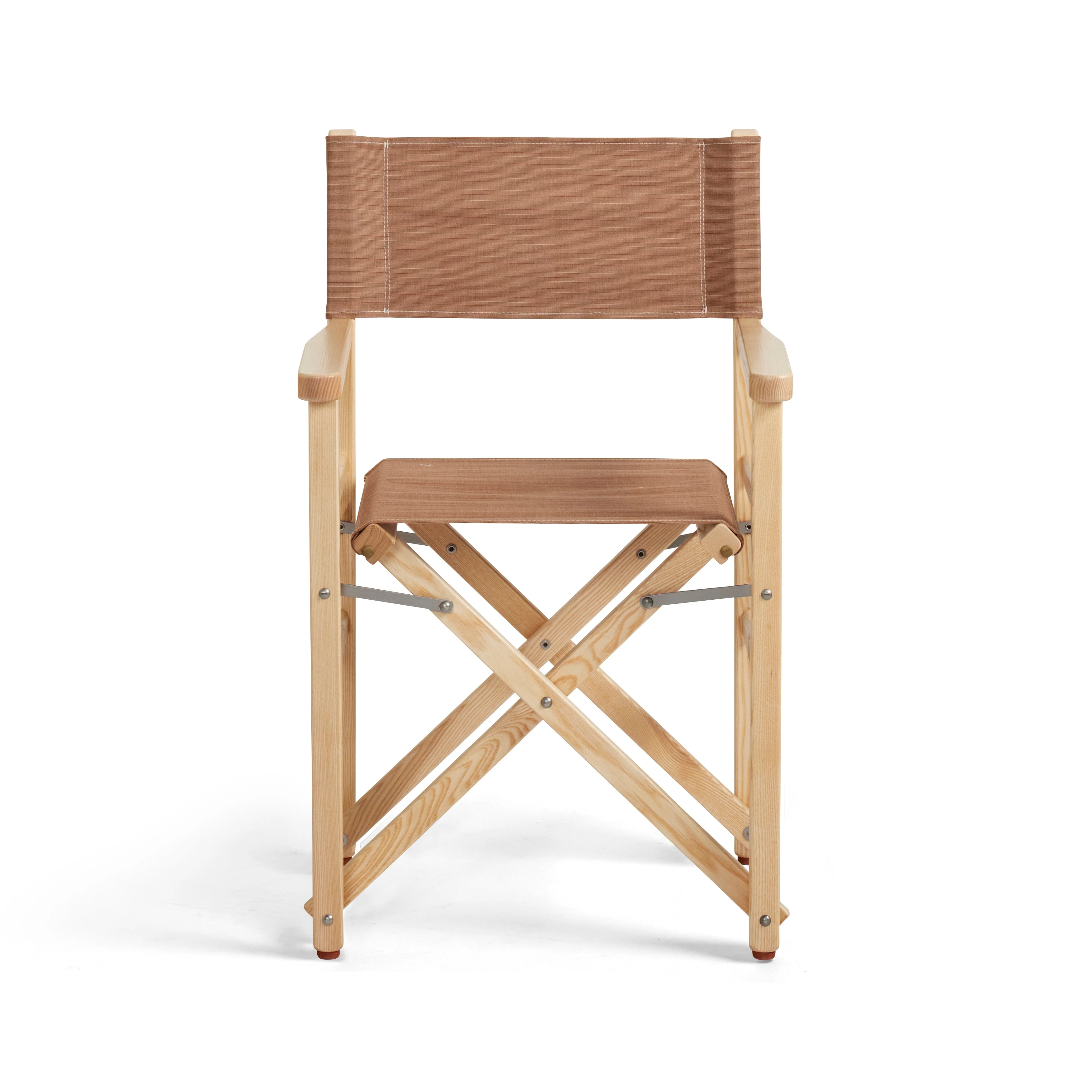 Sedia da regista pieghevole - Legno naturale con tessuto Lino Terra