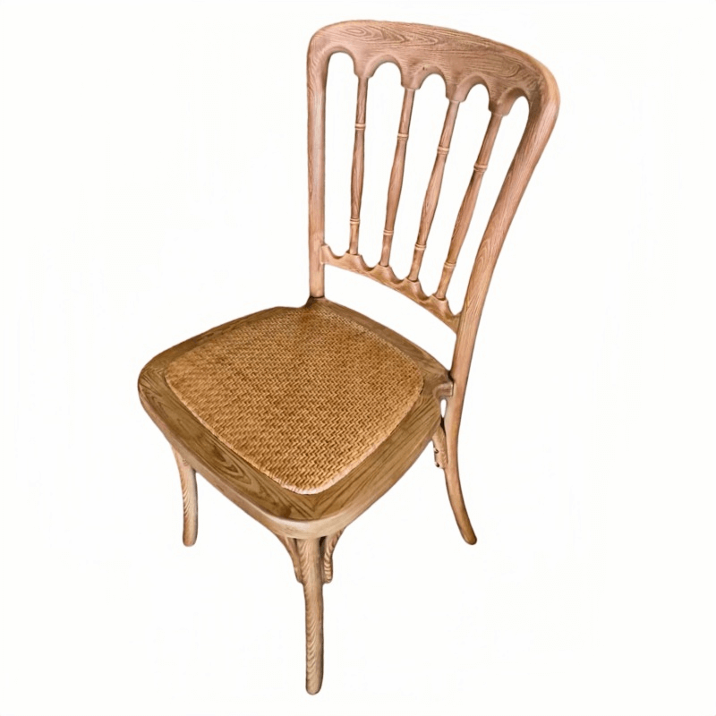 Wood Look Resin Napoleon Chair