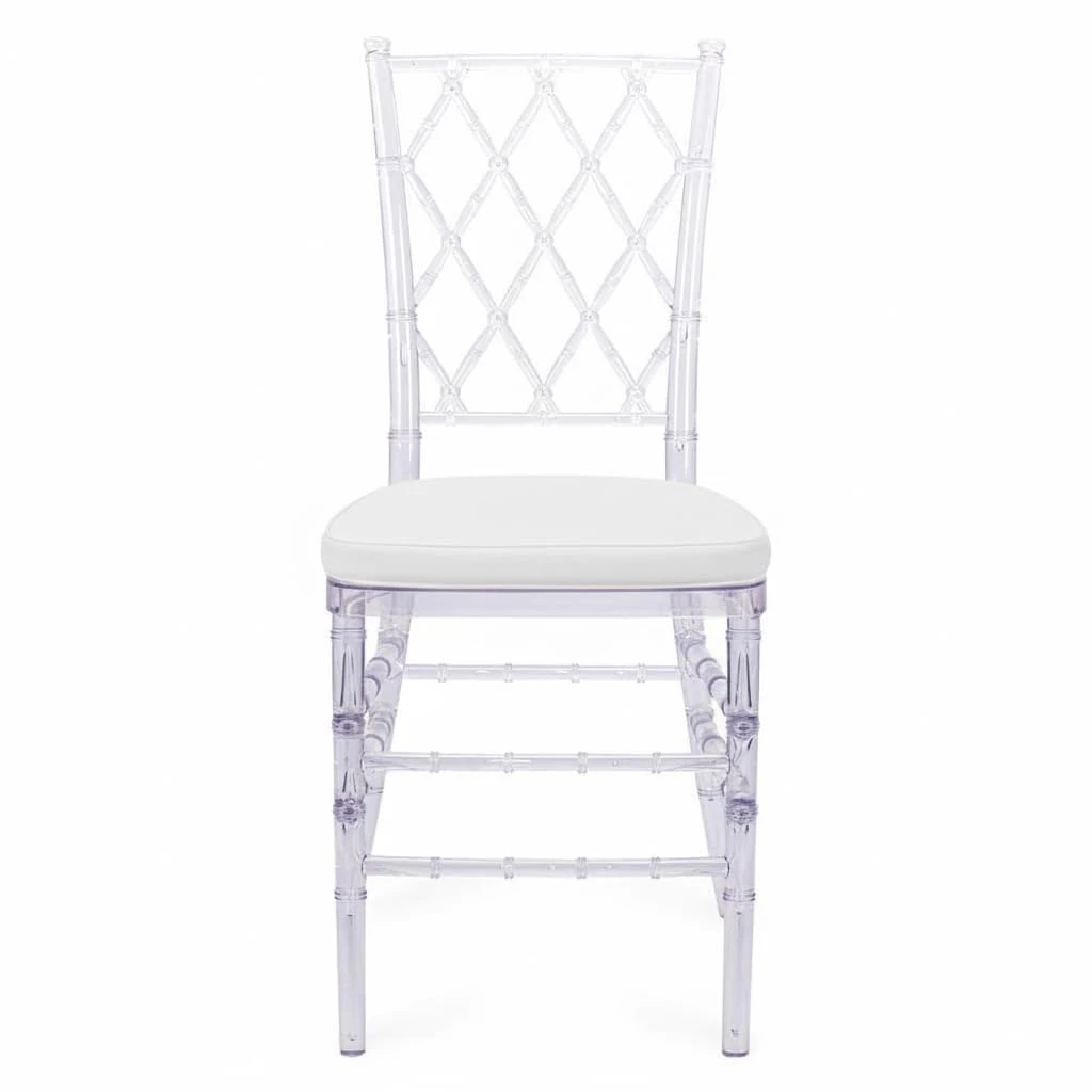 Sedia Chiavari con schienale in acrilico