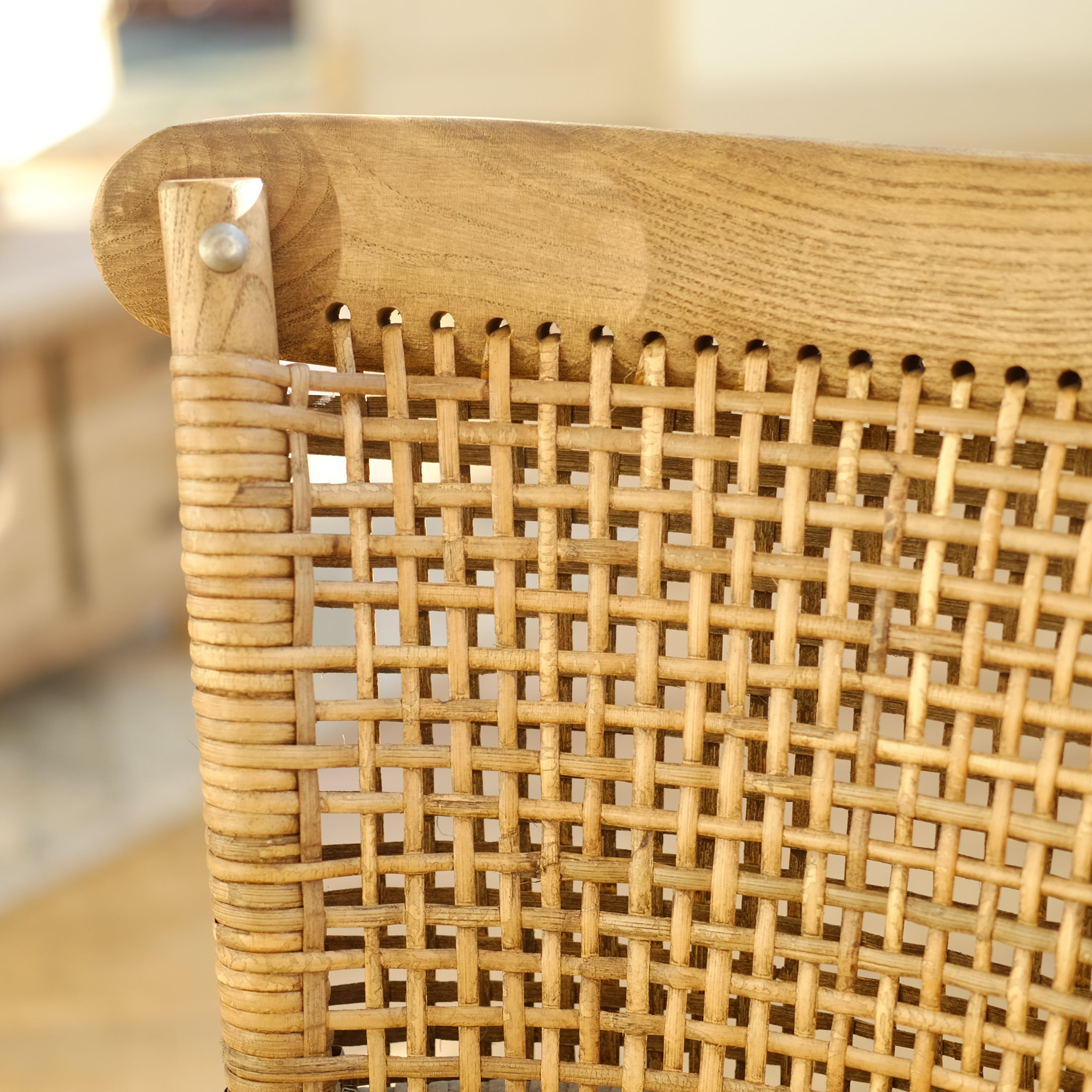 Woven Rattan Chair-Natural