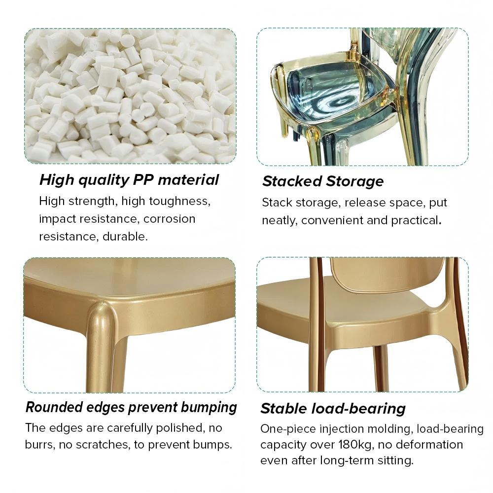 Gold PP Plastic Event Chair