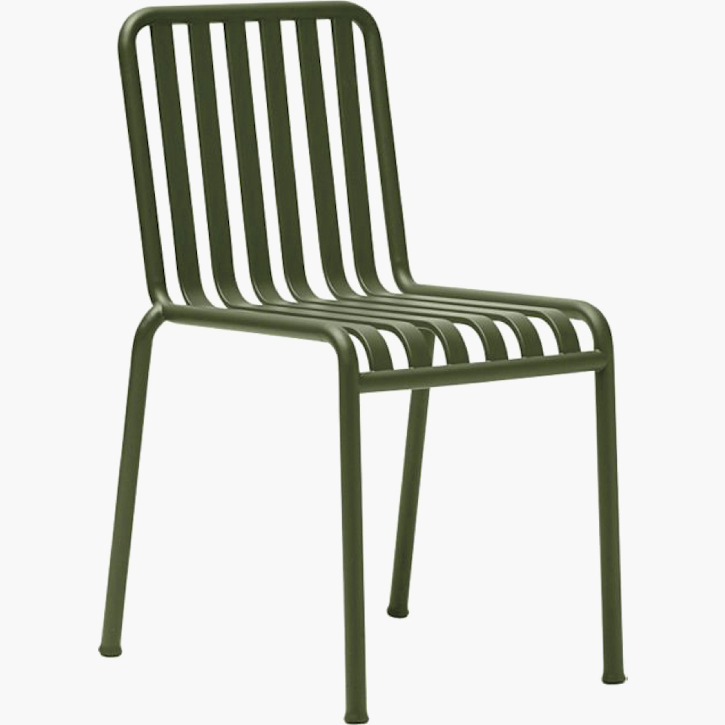 Metal Slatted Side Chair