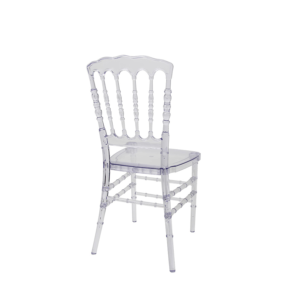 Resin Stacking Napoleon Chair-Crystal