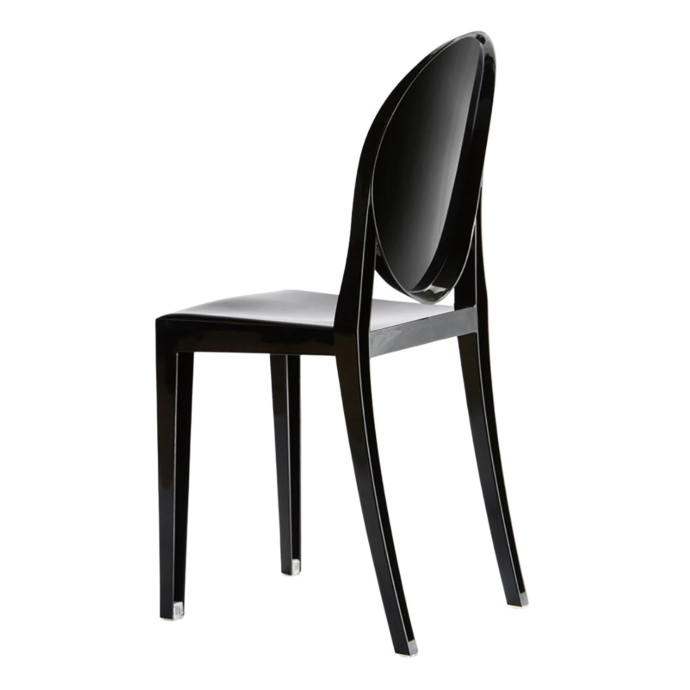 Resin Ghost Chair-Black without Arms