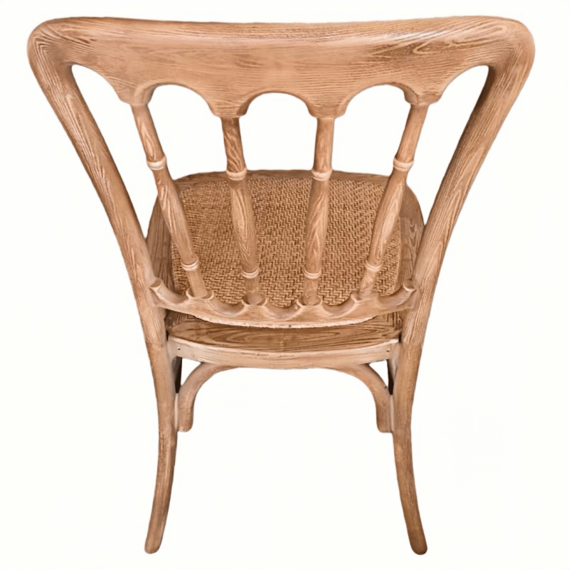 Wood Look Resin Napoleon Chair
