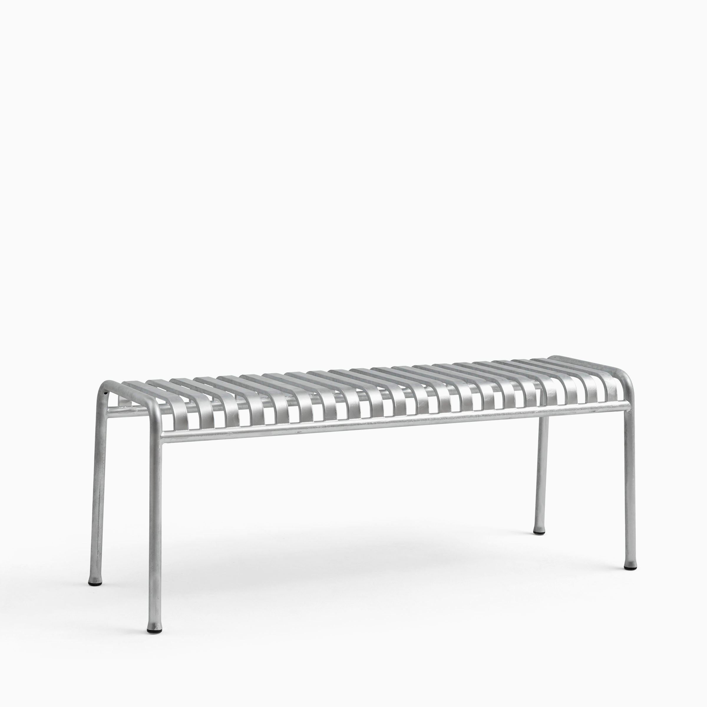 Metal Slatted Bench