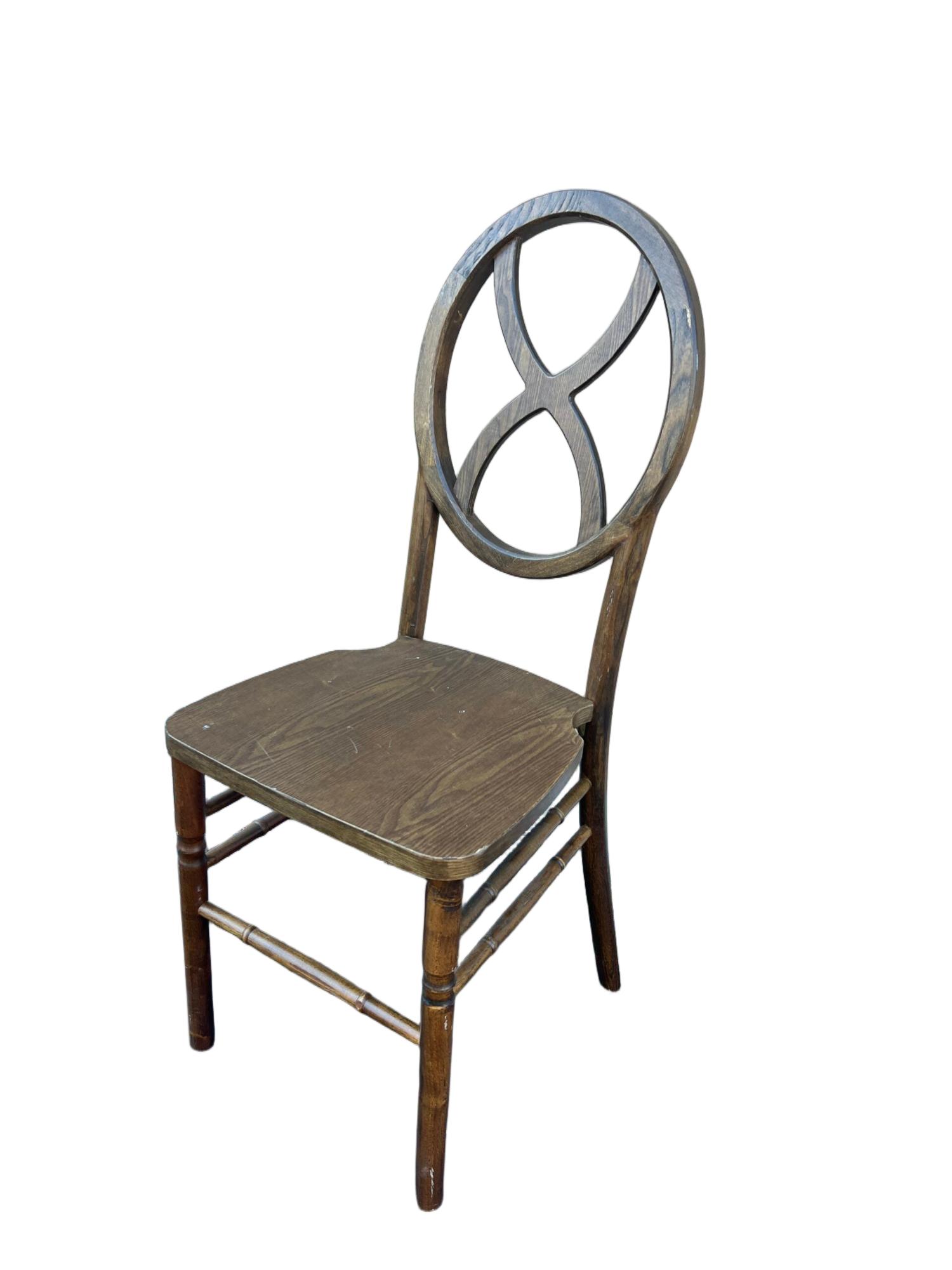 Mahogany Wood Cross-Back Phoenix Chair