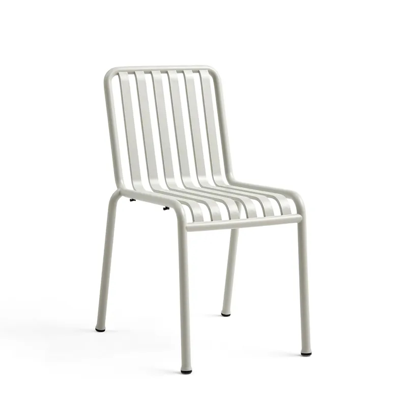 Metal Slatted Side Chair