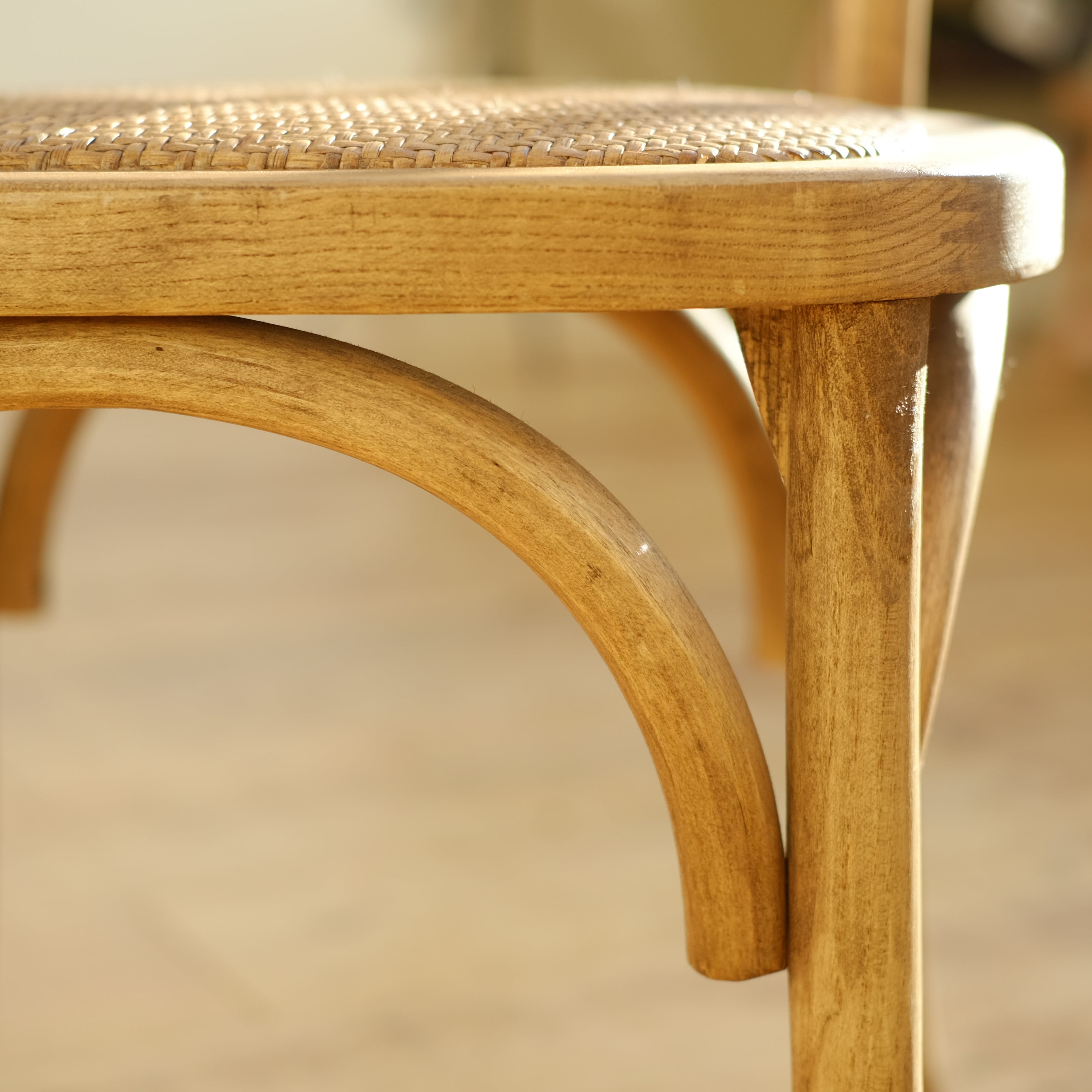 Woven Rattan Chair-Natural