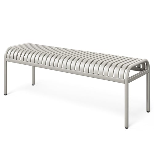 Metal Slatted Bench