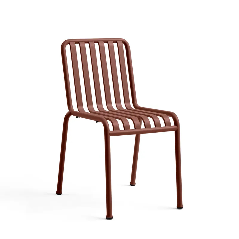 Metal Slatted Side Chair