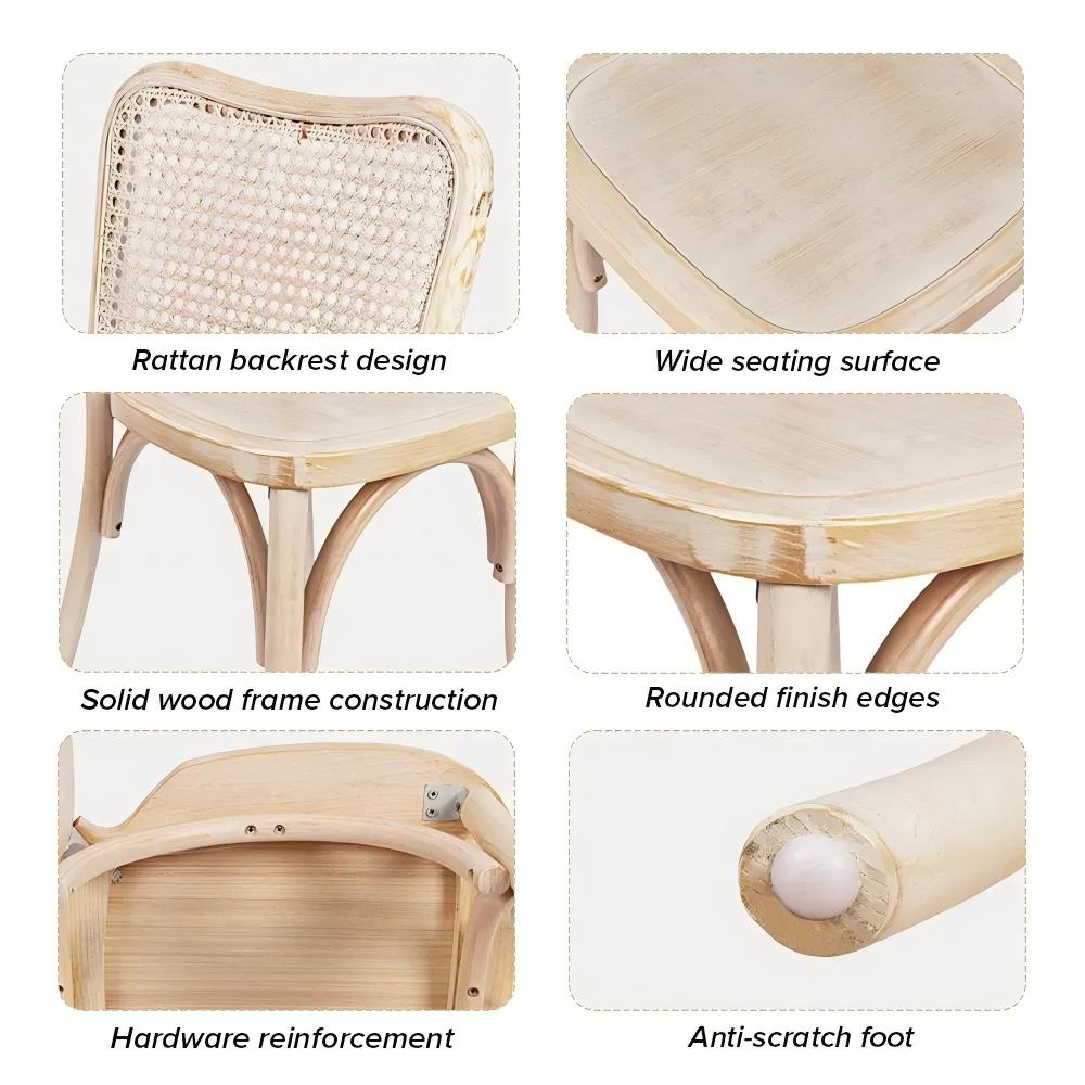 Event Rental  Rattan Back  Chairs for Wedding