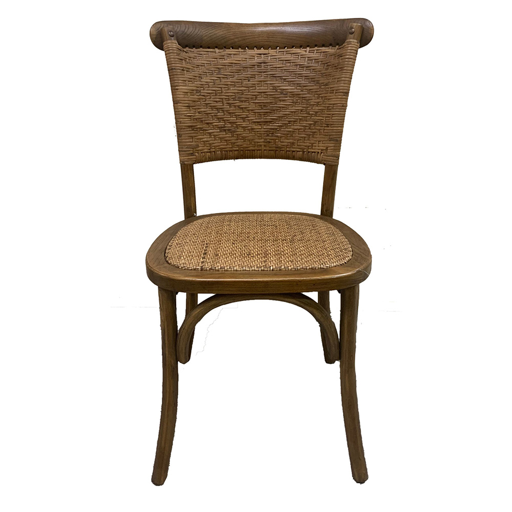 Elm and Rattan  Chair &ndash; Antique Oak