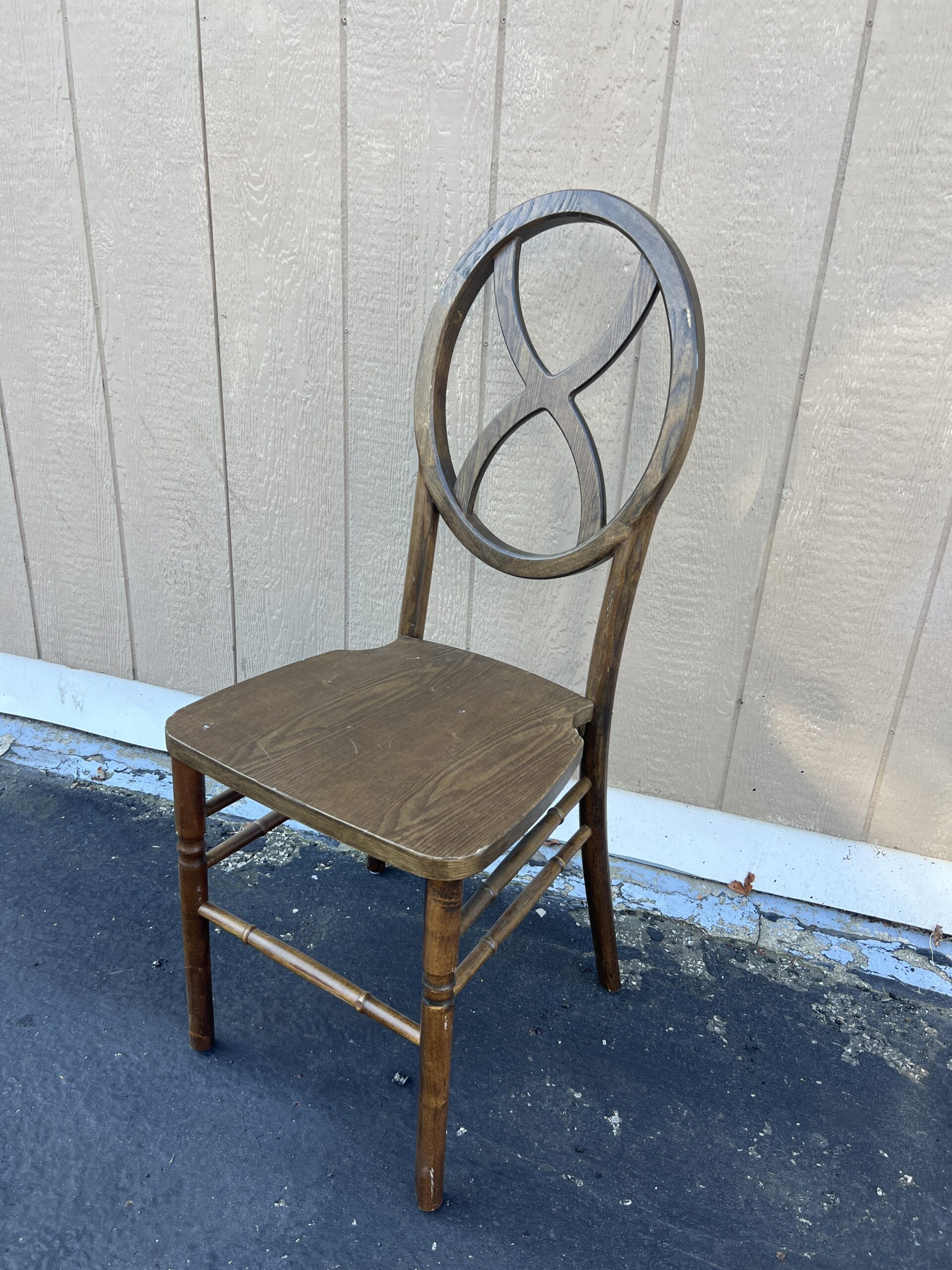 Mahogany Wood Cross-Back Phoenix Chair
