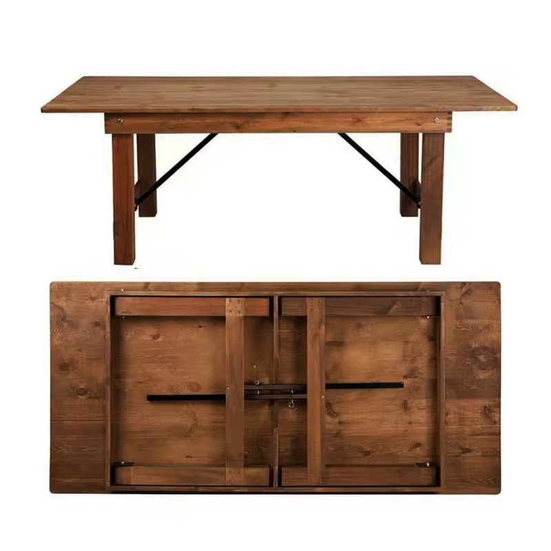 Farmhouse Wooden Dining Table