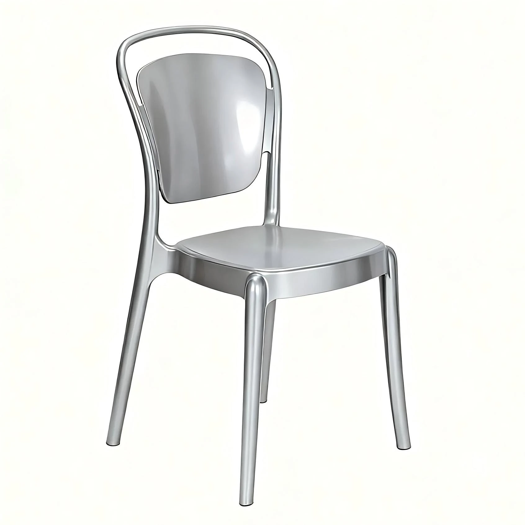 Sedia Ghost per eventi in plastica PP dorata