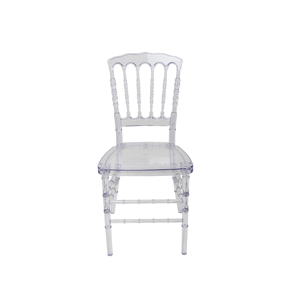 Resin Stacking Napoleon Chair-Crystal