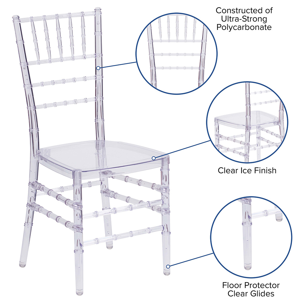 Resin Chiavari Chair &ndash; Crystal