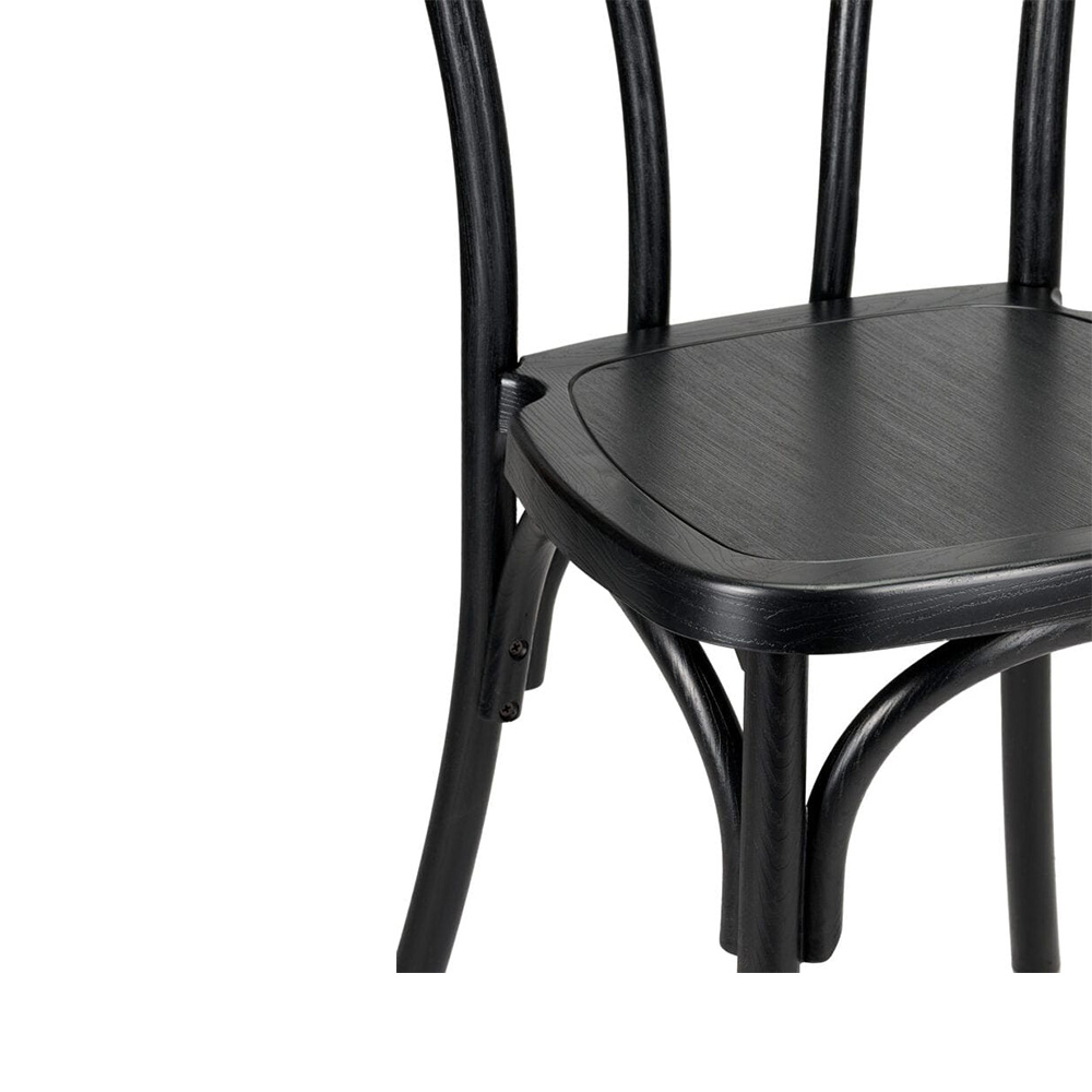 Black Resin Bentwood Chair