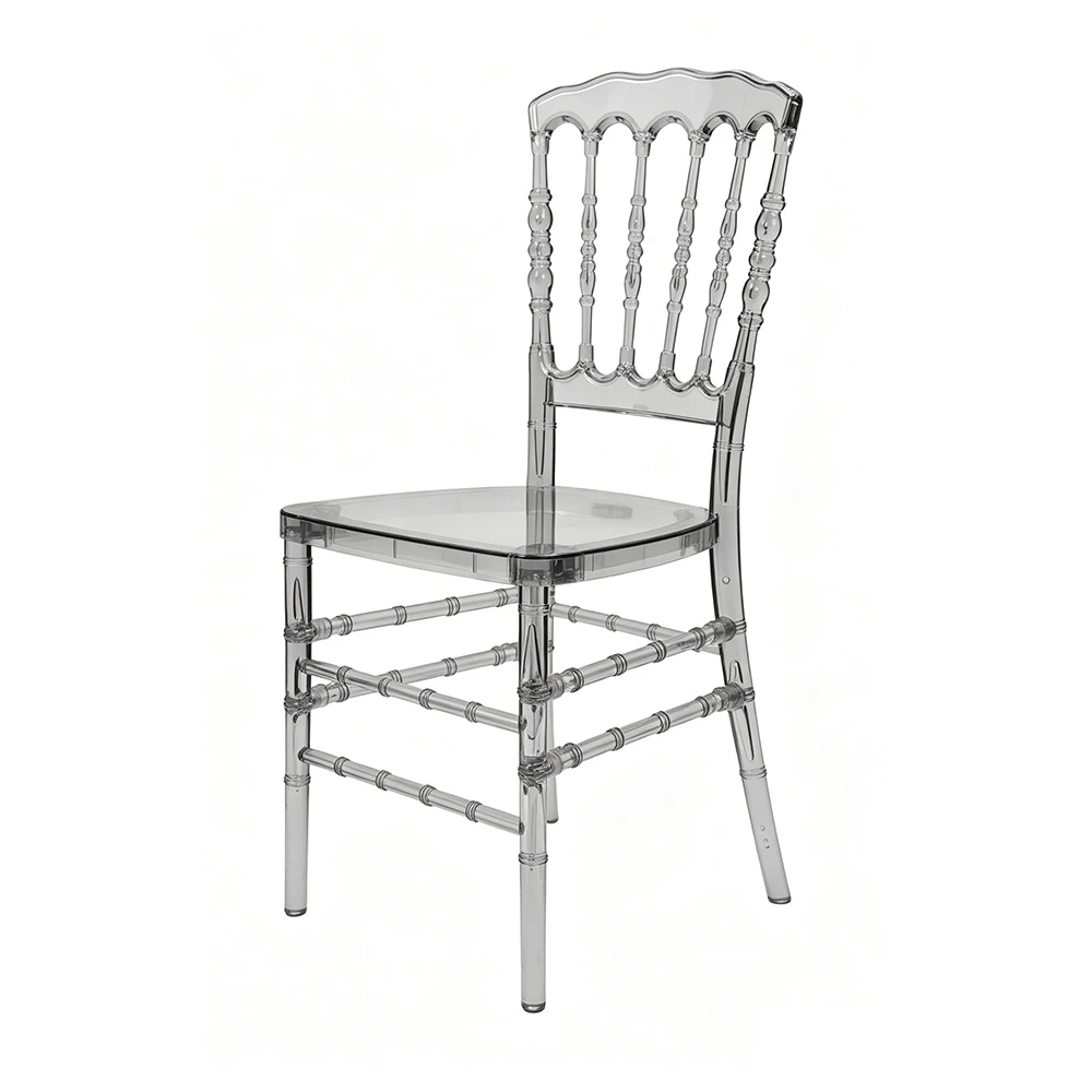 Sedia Napoleon trasparente in resina &ndash; Stile 2