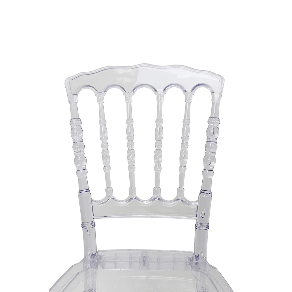 Sedia Napoleon trasparente in resina &ndash; Stile 2