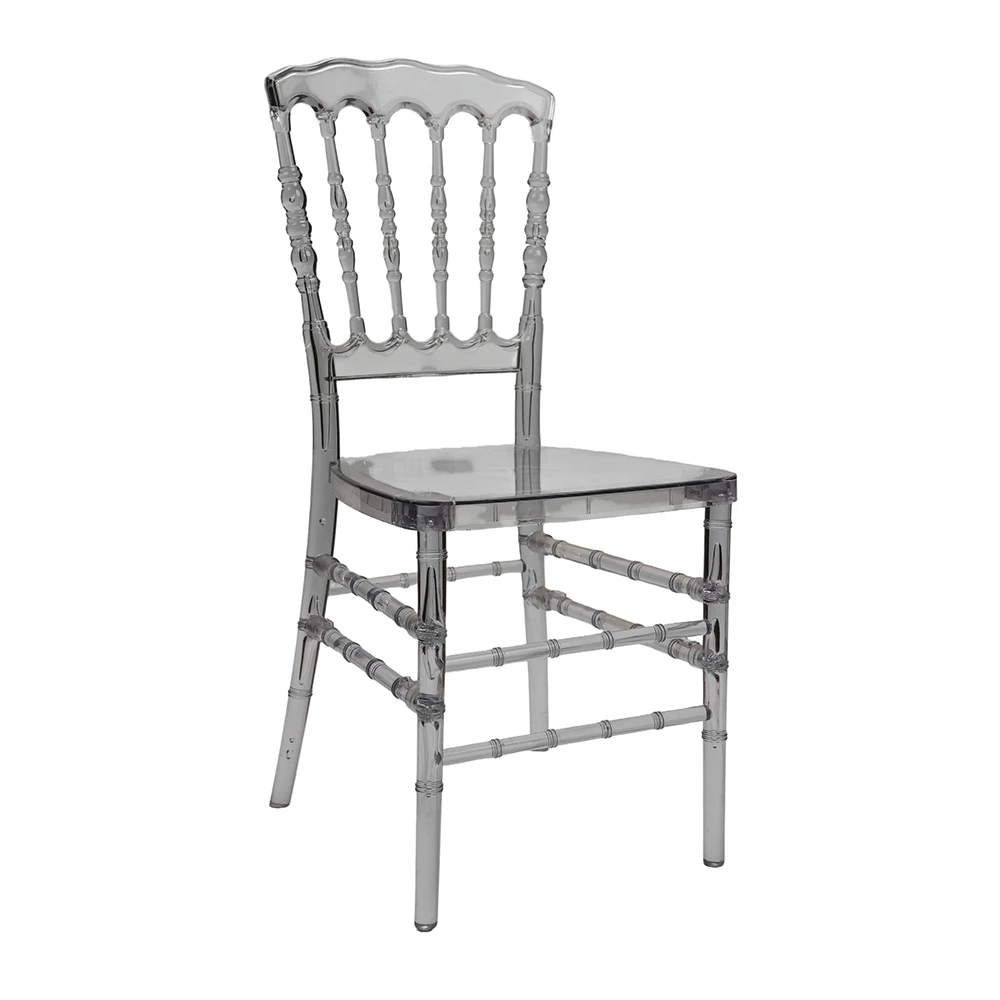 Sedia Napoleon trasparente in resina &ndash; Stile 2