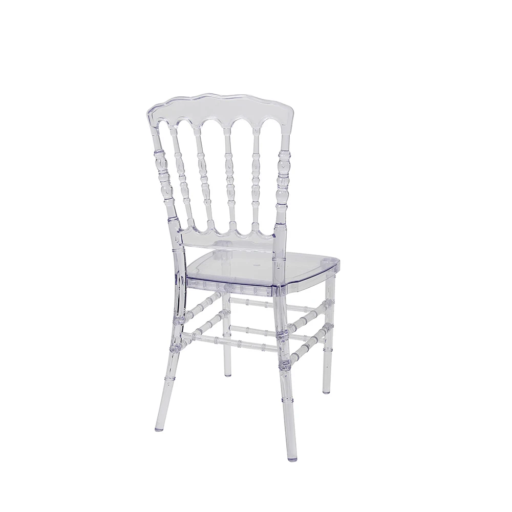 Sedia Napoleon trasparente in resina &ndash; Stile 2