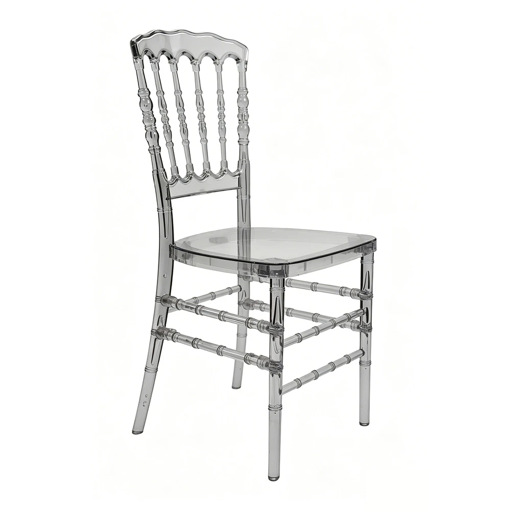 Sedia Napoleon trasparente in resina &ndash; Stile 2