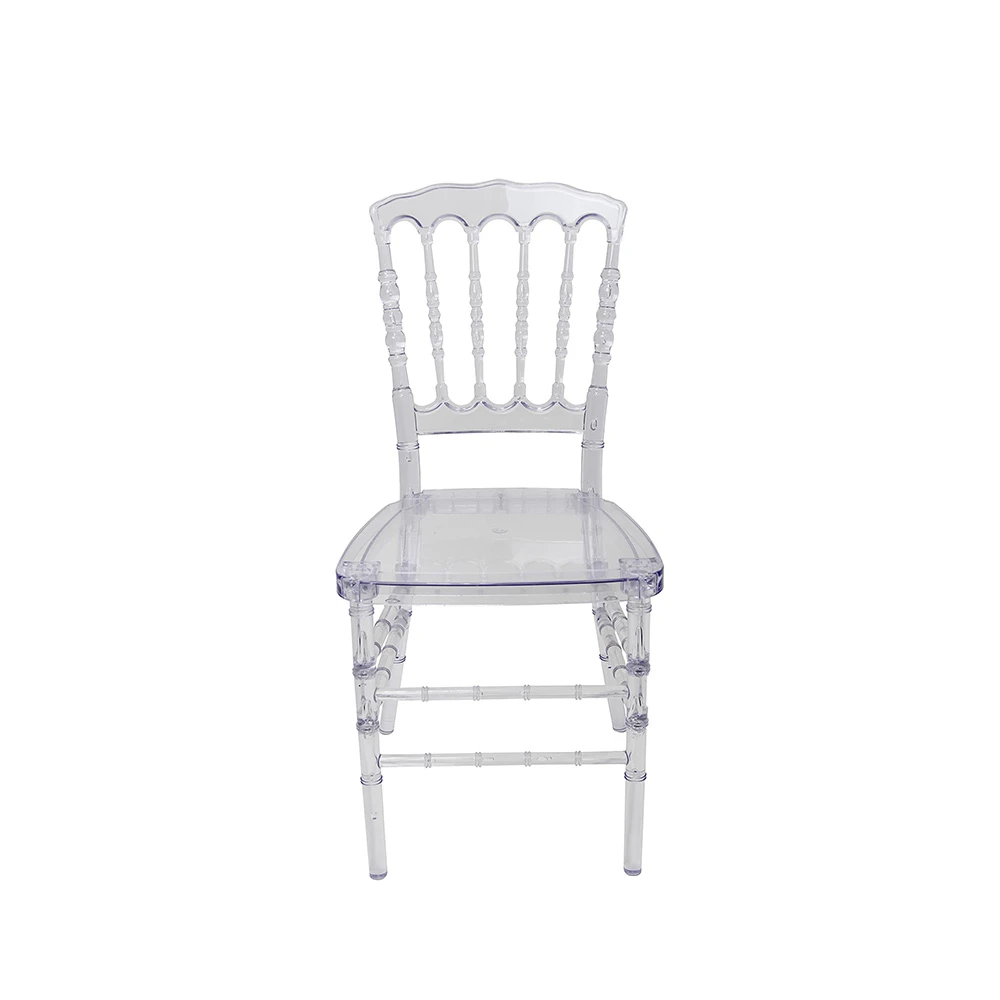 Sedia Napoleon trasparente in resina &ndash; Stile 2