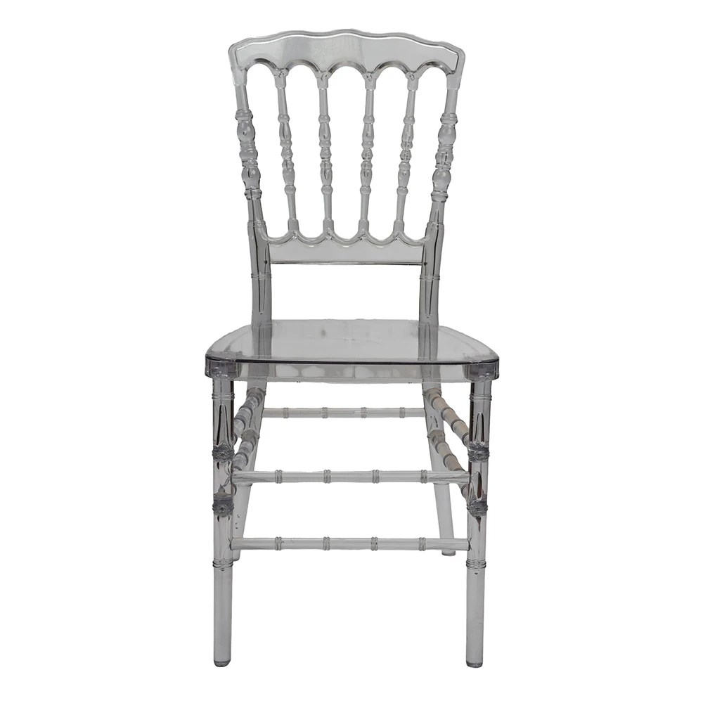 Sedia Napoleon trasparente in resina &ndash; Stile 2
