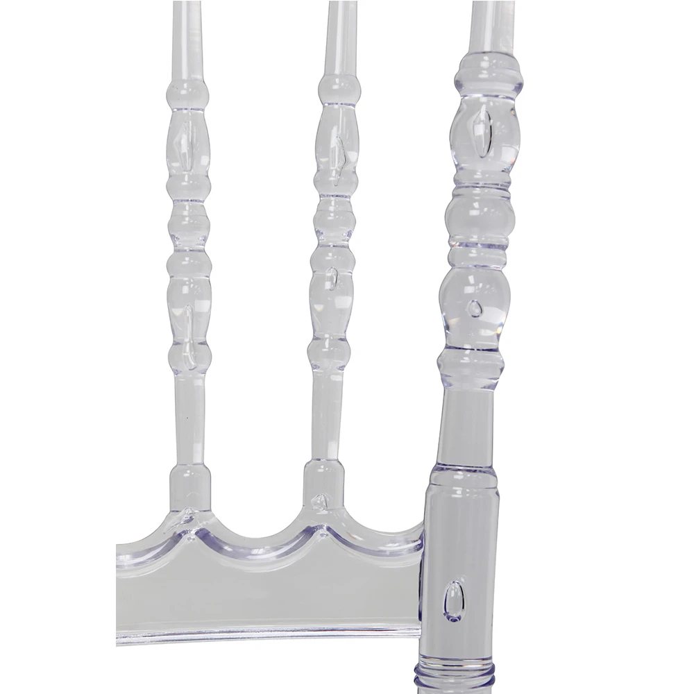 Sedia Napoleon trasparente in resina &ndash; Stile 2