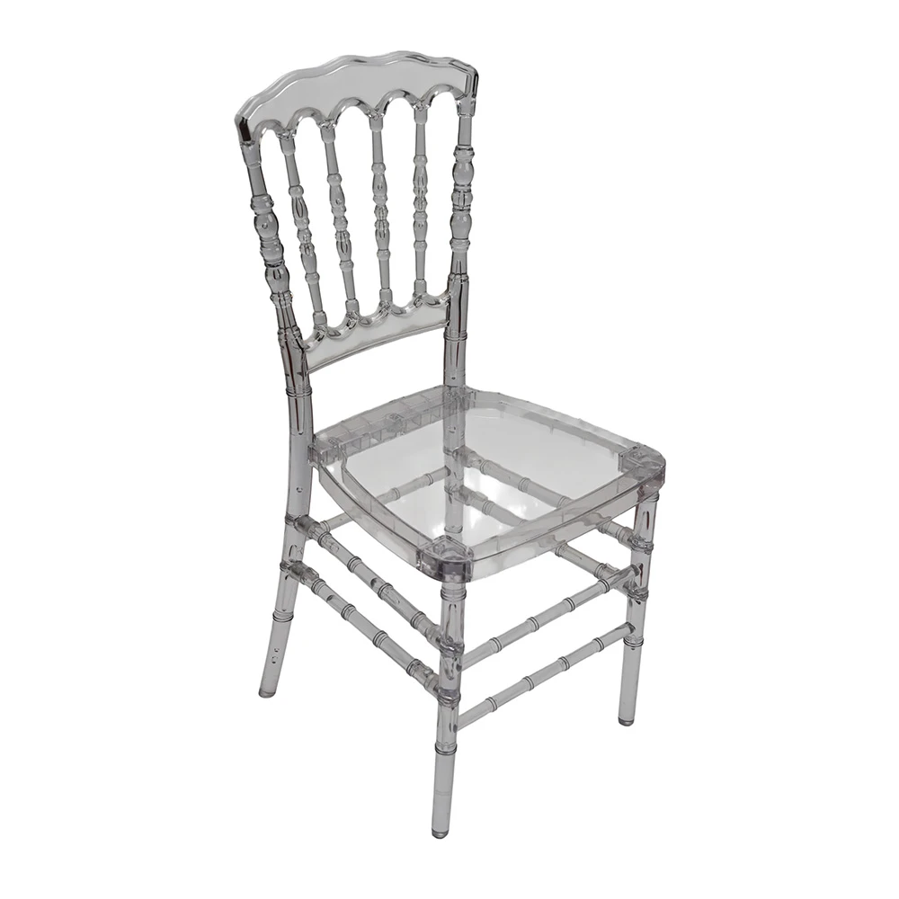 Sedia Napoleon trasparente in resina &ndash; Stile 2